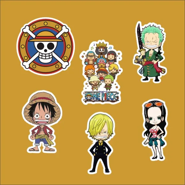 6pcs/lot one piece Luffy Sauron Notebook refrigerator skateboard trolley case decals backpack Tables waterproof car sticker
6pcs/lot one piece Luffy Sauron Notebook refrigerator skateboard trolley case decals backpack Tables waterproof car sticker
