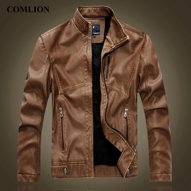 Fashion Brand Faux Leather Coats Men Winter Autumn Cool Motorcycle Jacket Outerwear Soft PU leather Jacket 2018 Coat HOT Sale D8
Fashion Brand Faux Leather Coats Men Winter Autumn Cool Motorcycle Jacket Outerwear Soft PU leather Jacket 2018 Coat HOT Sale D8