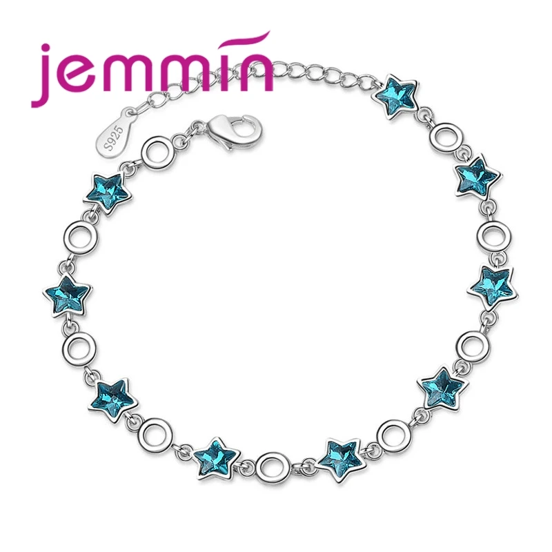 Handmade 925 Silver Adjustable Bracelet With Exquisite Small Blue Twinkle Star Best Friend Women's Friendship Bracelets
Handmade 925 Silver Adjustable Bracelet With Exquisite Small Blue Twinkle Star Best Friend Women's Friendship Bracelets