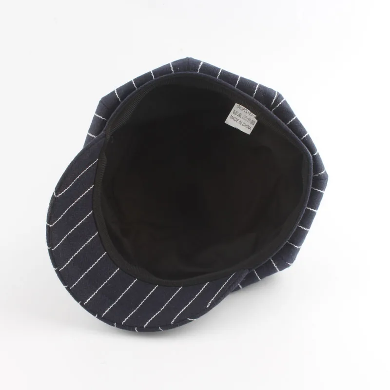 2019 Autumn Spring Vintage Striped Beret Women Hat Fashion Visor Military Hat England Style Flat Cap
2019 Autumn Spring Vintage Striped Beret Women Hat Fashion Visor Military Hat England Style Flat Cap