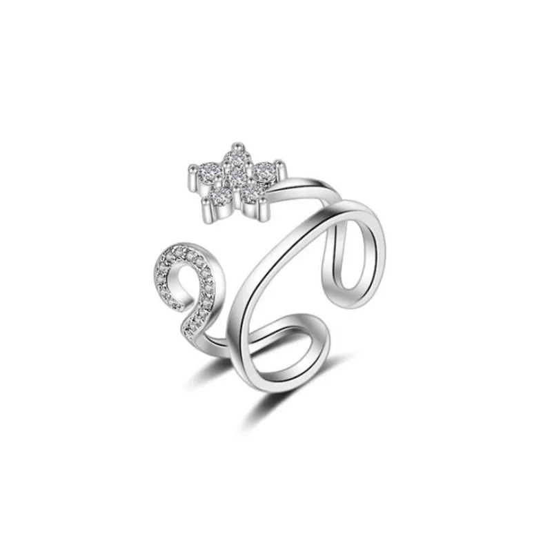 Personality Exquisite Popular Silver Plated Jewelry Female Fashion Double Layer Star Flower Petal Opening Rings XZR089
Personality Exquisite Popular Silver Plated Jewelry Female Fashion Double Layer Star Flower Petal Opening Rings XZR089