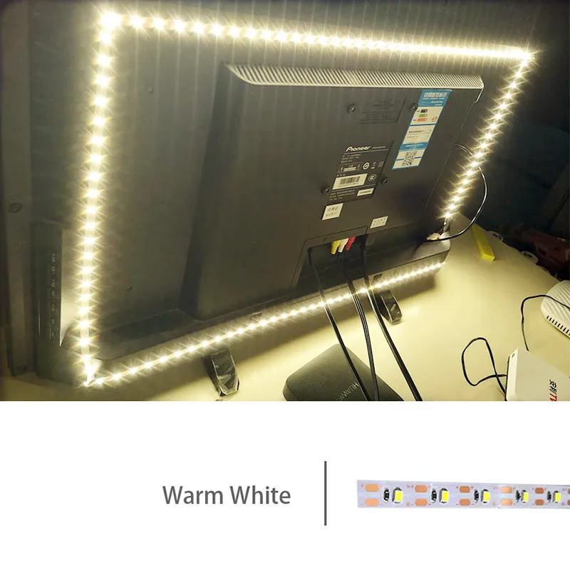 2835 5V USB Порты и разъёмы Мощность RGB Светодиодные ленты светильник лента Гибкая