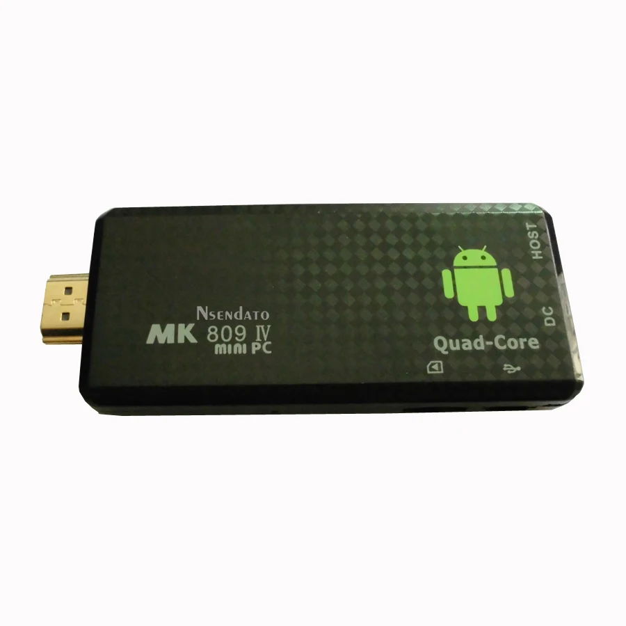 mini PC Quad core RK3188 TV Player Box MK809IV 1GB RAM 8GB ROM Bluetooth Wifi HD MK809iv Smart TV Stick for Android 4.2.2
mini PC Quad core RK3188 TV Player Box MK809IV 1GB RAM 8GB ROM Bluetooth Wifi HD MK809iv Smart TV Stick for Android 4.2.2