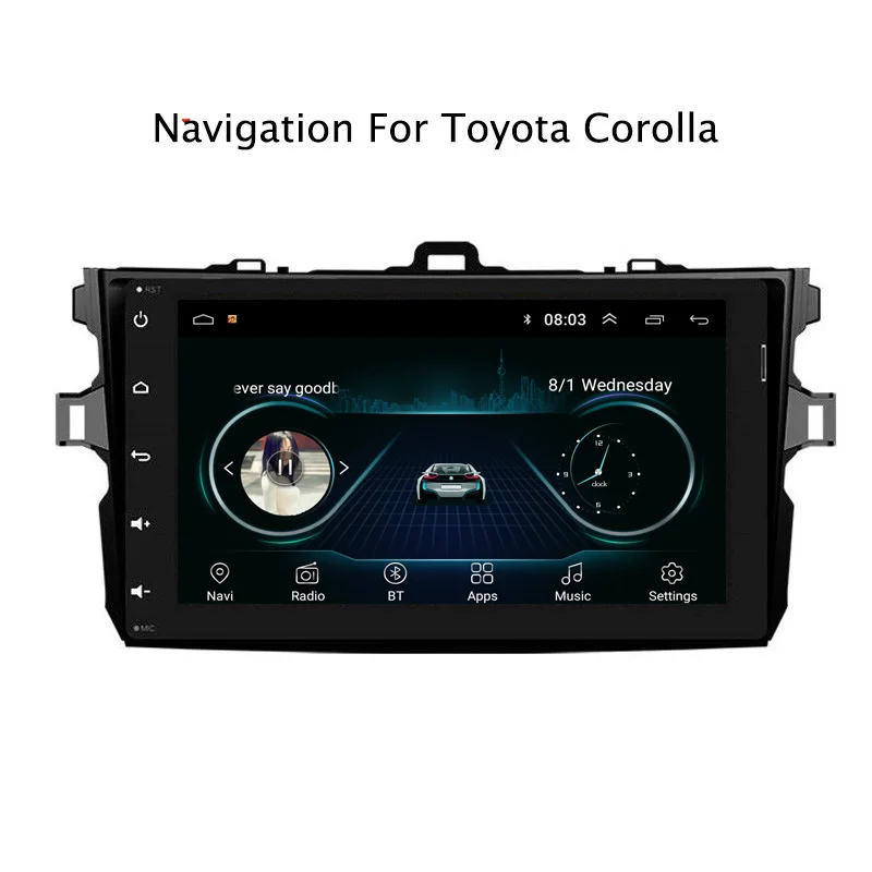 9 "2.5D Android 8 1 автомобиля DVD gps для Защитные чехлы сидений сшитые специально Toyota