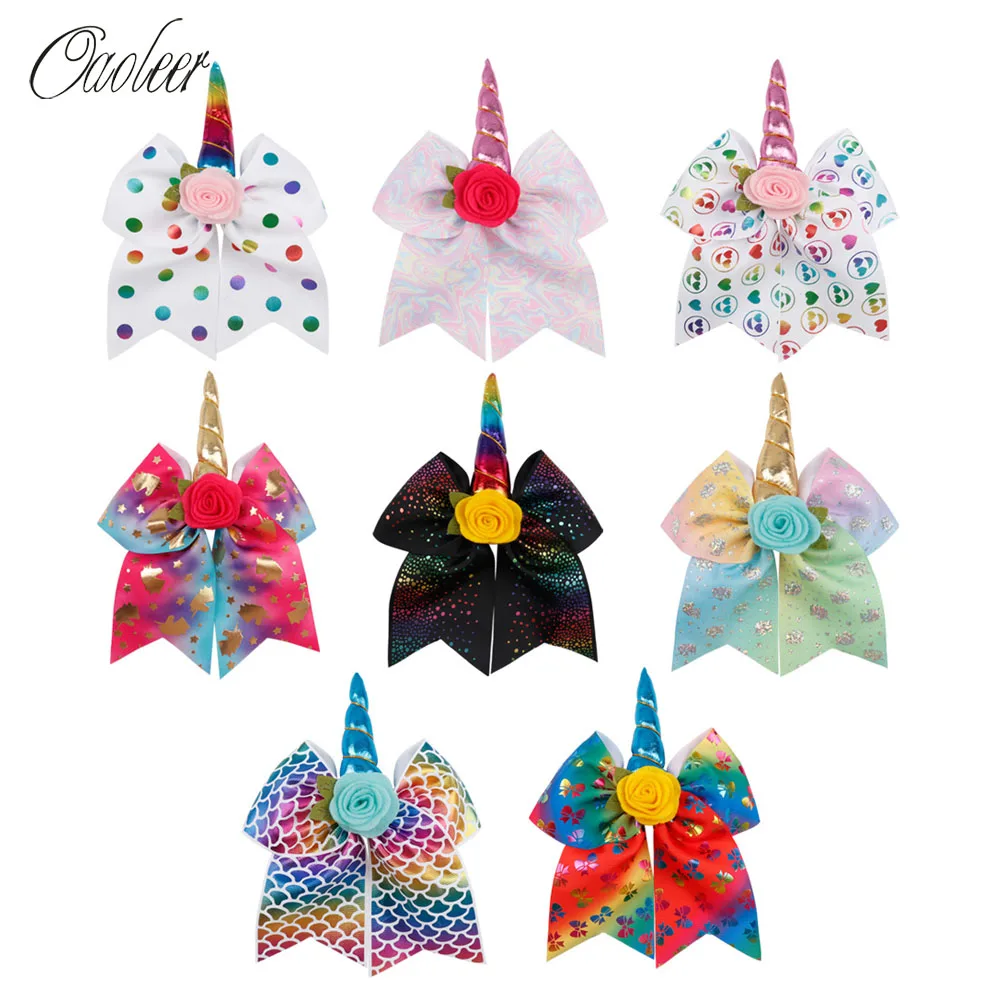 Oaoleer Hair Accessories Hair Clips for Girls Cheer Bows with Floral Hair Bows 8 Pcs/Lot Unicorn Party Kids Hair Accessories
Oaoleer Hair Accessories Hair Clips for Girls Cheer Bows with Floral Hair Bows 8 Pcs/Lot Unicorn Party Kids Hair Accessories