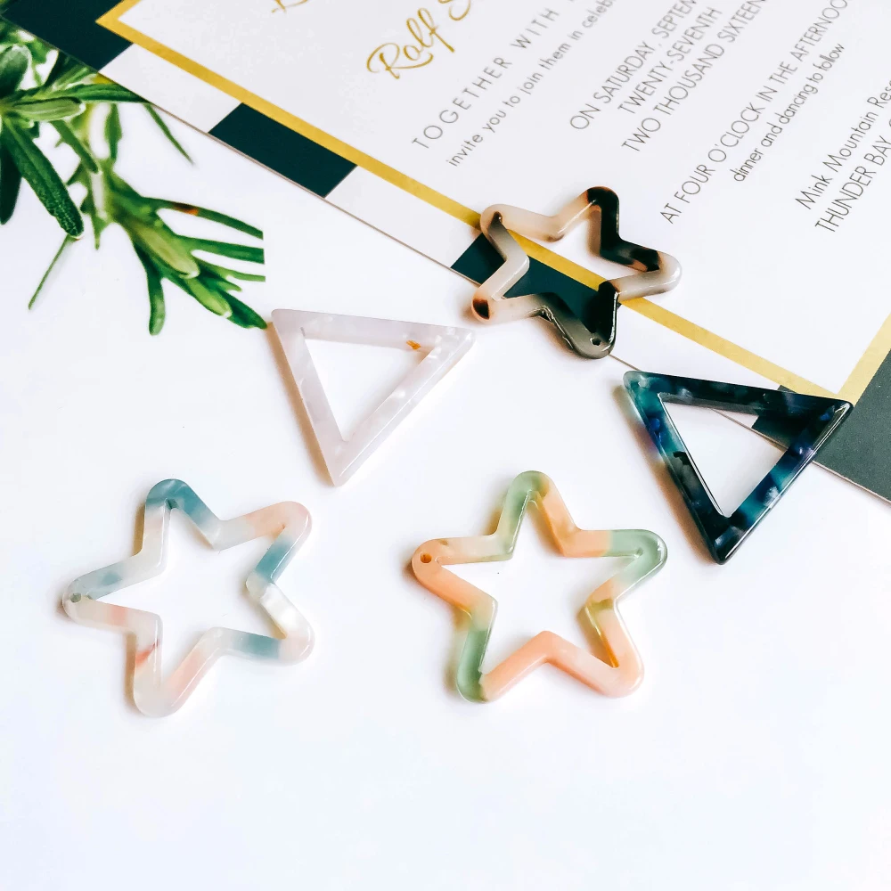 Star Triangle Shape Resin Plastic Acetic Acid Eardrop Diy Material Pendant Necklace Earring Charms Jewelry Component 8pcs
Star Triangle Shape Resin Plastic Acetic Acid Eardrop Diy Material Pendant Necklace Earring Charms Jewelry Component 8pcs