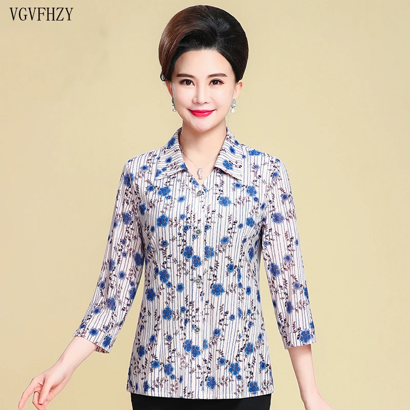 2019 Print Blouse Women Casual Summer Middle Age Loose Shirt Blusa Feminina Womens Tops and Blouses Plus Size 4XL 5XL
2019 Print Blouse Women Casual Summer Middle Age Loose Shirt Blusa Feminina Womens Tops and Blouses Plus Size 4XL 5XL