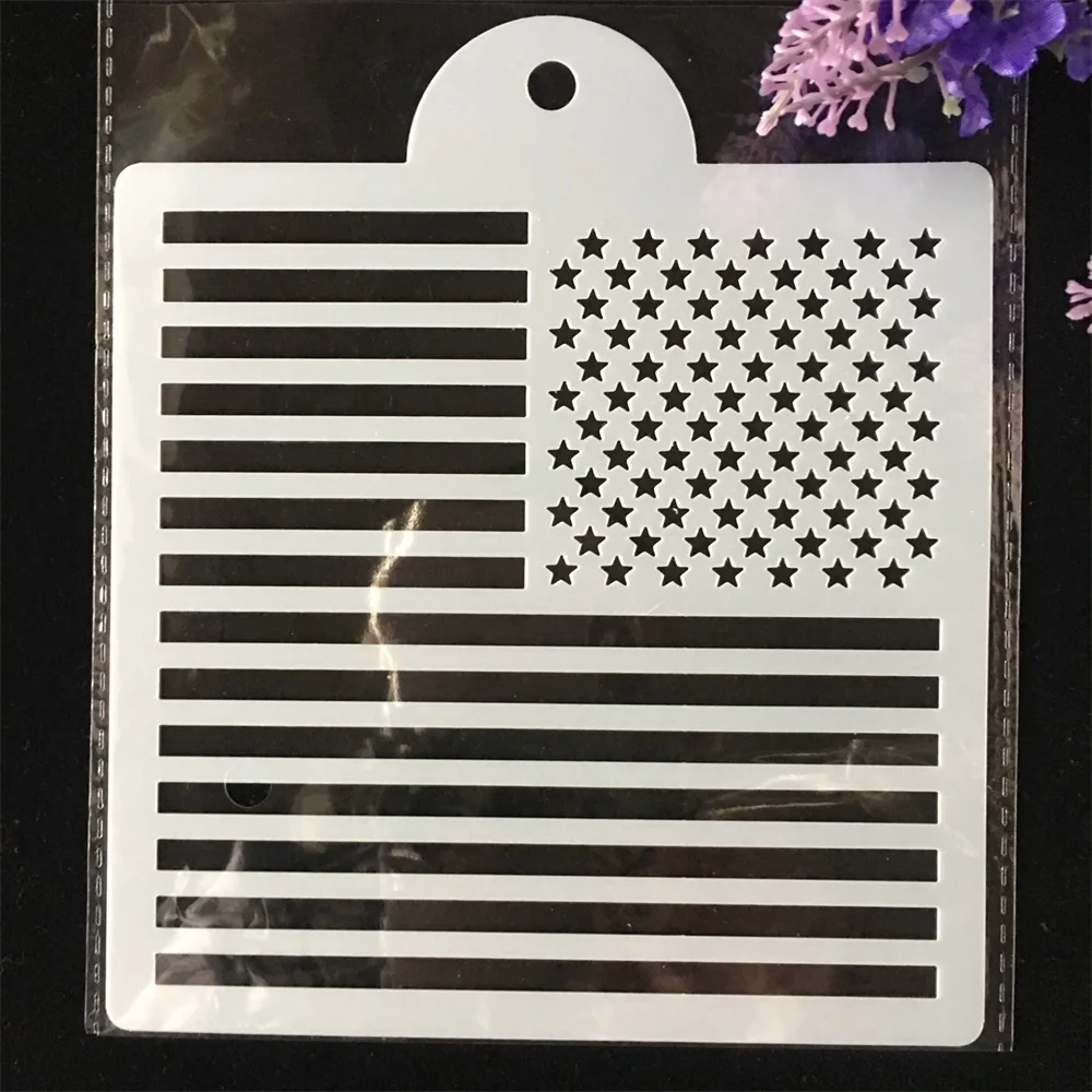 1Pcs 15cm US United States National Flag DIY Layering Stencils Painting Scrapbook Coloring Embossing Album Decorative Template
1Pcs 15cm US United States National Flag DIY Layering Stencils Painting Scrapbook Coloring Embossing Album Decorative Template