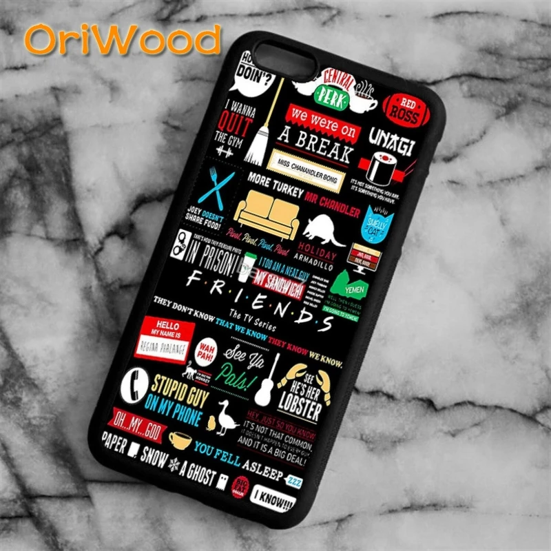 Чехол OriWood Friends TV Series 90s Sitcom для iPhone 6s 7 8 plus X XR XS 11 12 pro max Galaxy S7 S8 S9 S10|Бамперы| |