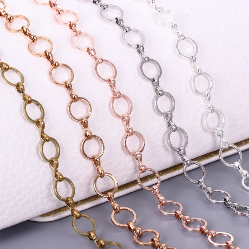 1M 8MM Round Closed Link Chain Brass Handmade Necklace, Bulk Chain Charm Jewelry Making DIY Discover Accessories
1M 8MM Round Closed Link Chain Brass Handmade Necklace, Bulk Chain Charm Jewelry Making DIY Discover Accessories