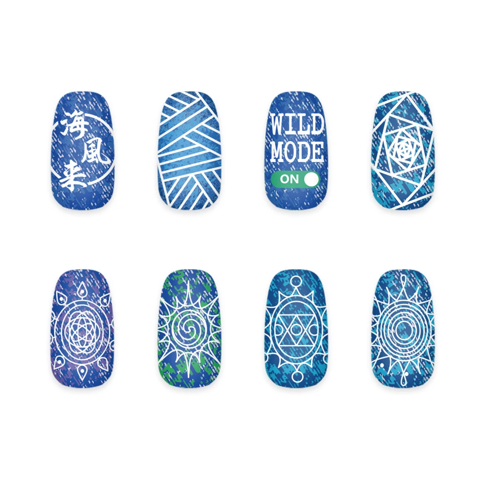 Nail Art Stamping Template Geometry Pattern Nail Art Stamper for Nail Art Stamping Template Image Plate Stencil Nails Tool