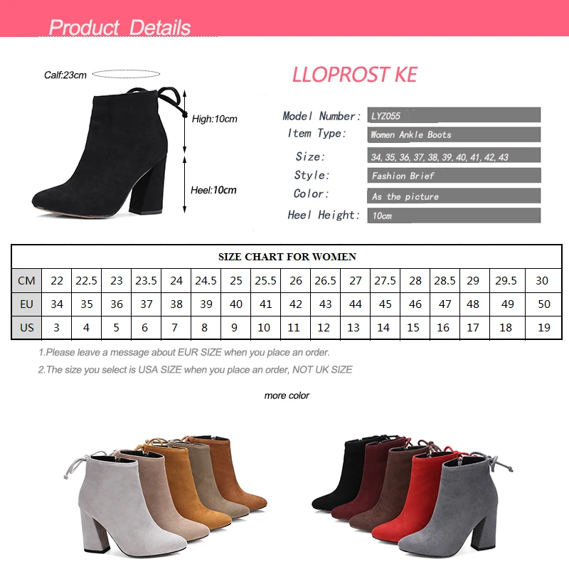 LLOPROST KE Women Boots Flock Ankle Boots Round Toe Winter Women Boots Ladies Party Western Stretch Fabric Boots Big Size LYZ055
LLOPROST KE Women Boots Flock Ankle Boots Round Toe Winter Women Boots Ladies Party Western Stretch Fabric Boots Big Size LYZ055
