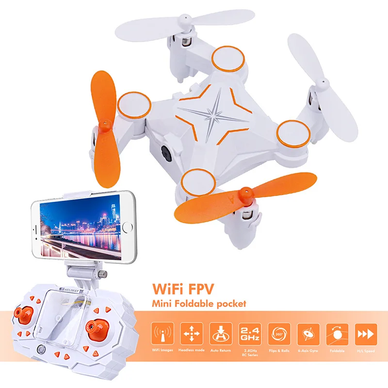 RC Квадрокоптер мини Дроны с камерой складной Дрон WiFi FPV телефон управление видео