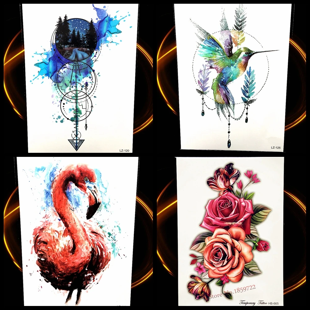 WaterColor Compass Temporary Tattoo Stickers Flying Birds Waterproof Tattoo For Women Body Art Arm Colored Flash Tatoo Leg Neck
WaterColor Compass Temporary Tattoo Stickers Flying Birds Waterproof Tattoo For Women Body Art Arm Colored Flash Tatoo Leg Neck