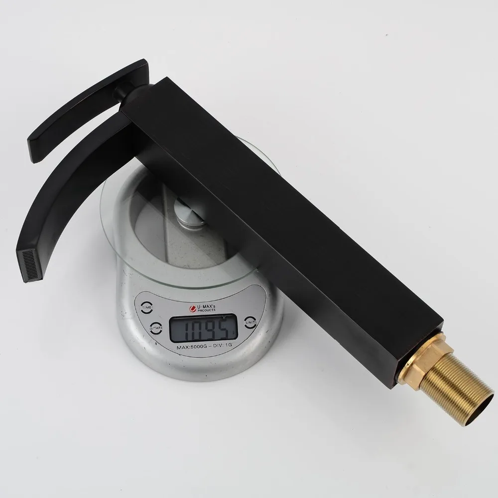 Oil rubbed bronze bathroom faucets tall basin faucet black sink mixer taps square single handle deck mounted water ELF1405B
Oil rubbed bronze bathroom faucets tall basin faucet black sink mixer taps square single handle deck mounted water ELF1405B