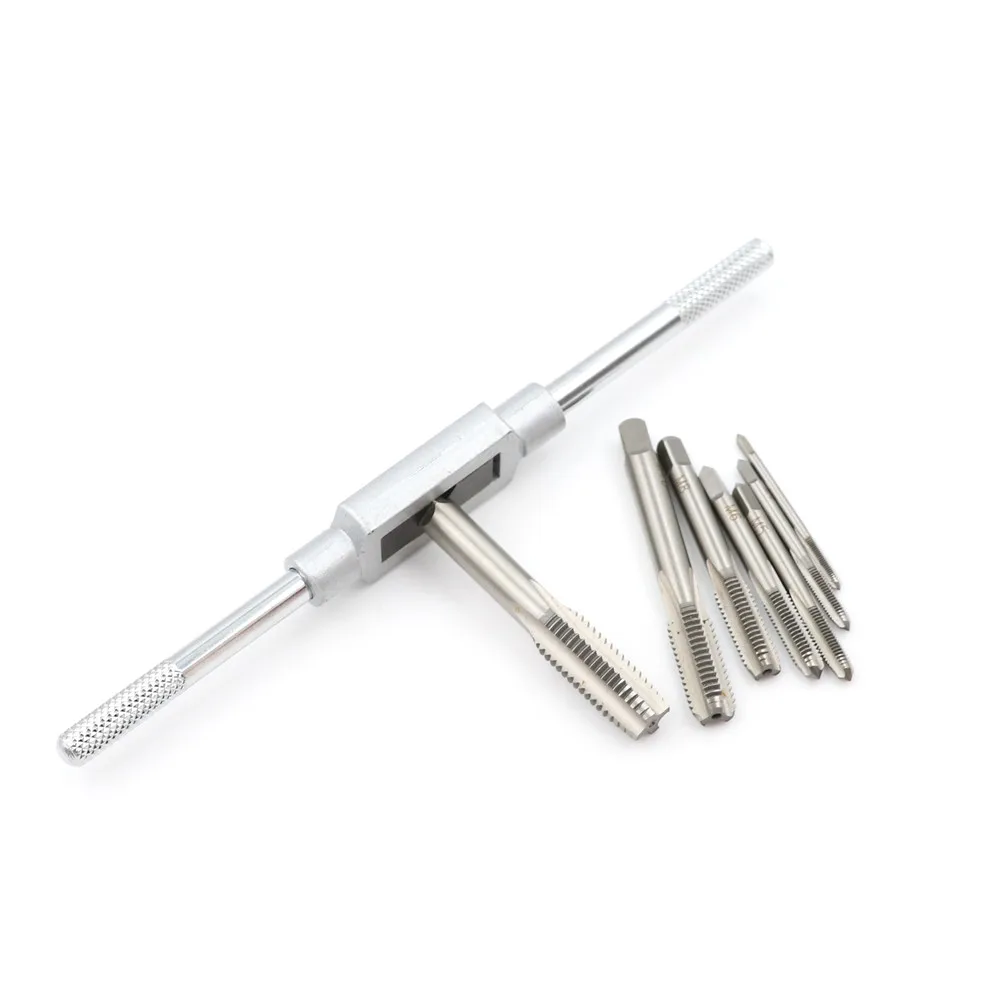 8pcs/lot Mini Tap Set Metal Hand Tap Thread Wire Tapping Threading Taps Attack M1 M3 M4 M5 M6 M8 M10 M12
8pcs/lot Mini Tap Set Metal Hand Tap Thread Wire Tapping Threading Taps Attack M1 M3 M4 M5 M6 M8 M10 M12