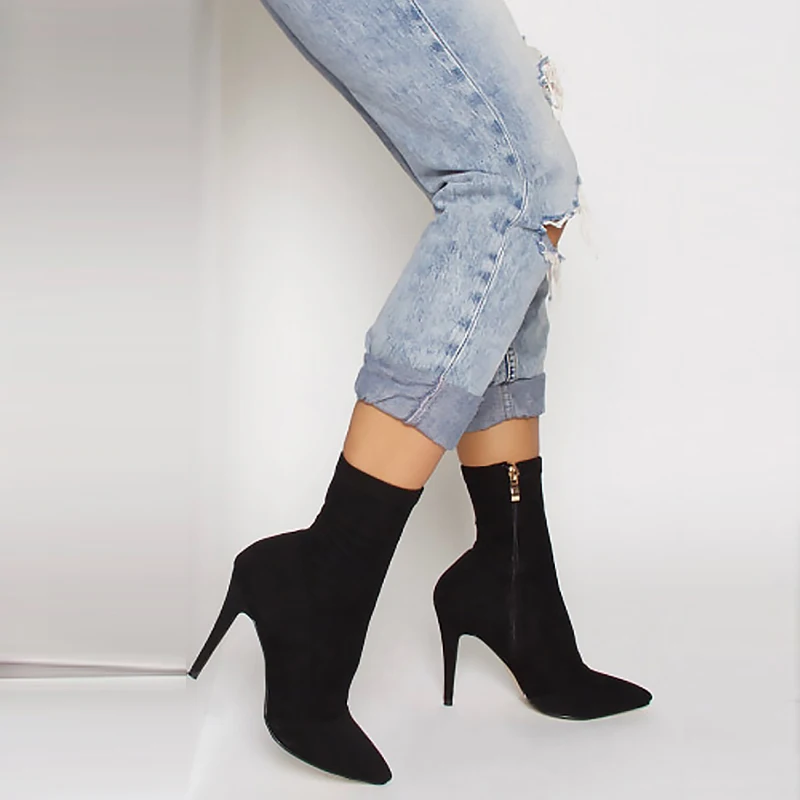 2019 Blue Women Lycra Pointed Toe Elastic High Boots Slip On High Heel Ankle Boots Women Pumps Stiletto Botas Booties
2019 Blue Women Lycra Pointed Toe Elastic High Boots Slip On High Heel Ankle Boots Women Pumps Stiletto Botas Booties