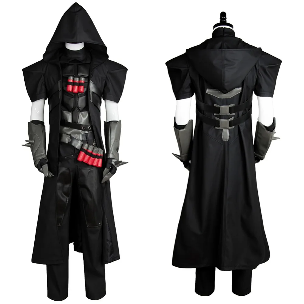 

HOT Games Reaper Costume Cosplay Gabriel Reyes Halloween Carnival Full Set Cosplay Costume Any Size Handmade With Mask