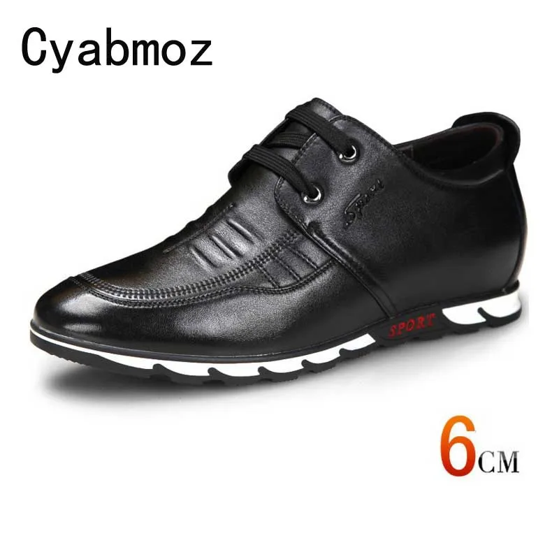 Fashion Oxfords Genuine Leather Men Casual Shoes Flat Heel Height Increasing Shoes With 6CM Comfortable Hidden Heel Sneakers
Fashion Oxfords Genuine Leather Men Casual Shoes Flat Heel Height Increasing Shoes With 6CM Comfortable Hidden Heel Sneakers