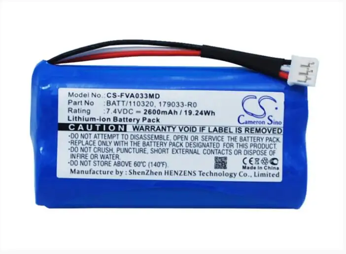Cameron Sino 2600mAh battery for FRESENIUS Infusionspump Volumat Agilia D 179033-R0 179033-R2 BATT/110320 MB1790
Cameron Sino 2600mAh battery for FRESENIUS Infusionspump Volumat Agilia D 179033-R0 179033-R2 BATT/110320 MB1790