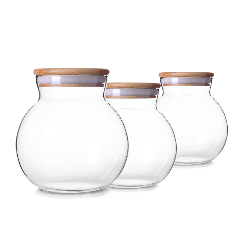 Spherical Home Kitchen Storage 3.3 Borosilicate Glass Leaktight Storage Bottles Wood Cover Storage Jars Storage Tank
Spherical Home Kitchen Storage 3.3 Borosilicate Glass Leaktight Storage Bottles Wood Cover Storage Jars Storage Tank