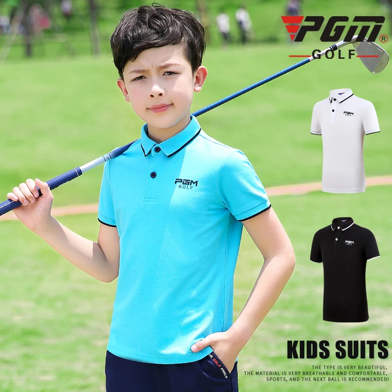 PGM Professional Golf Children Clothes Boy Short Sleeve T-Shirt Breathable Summer Sports Wear Casual Clothing Soft Comfortable
PGM Professional Golf Children Clothes Boy Short Sleeve T-Shirt Breathable Summer Sports Wear Casual Clothing Soft Comfortable
