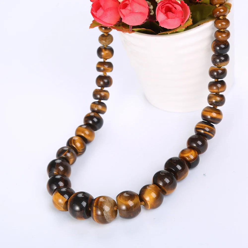 Natural Tiger Eye Stone Statement Necklace Male Crystal Charm Beads Chain Jewelry Necklaces & Pendants Vintage Jade Chalcedony
Natural Tiger Eye Stone Statement Necklace Male Crystal Charm Beads Chain Jewelry Necklaces & Pendants Vintage Jade Chalcedony