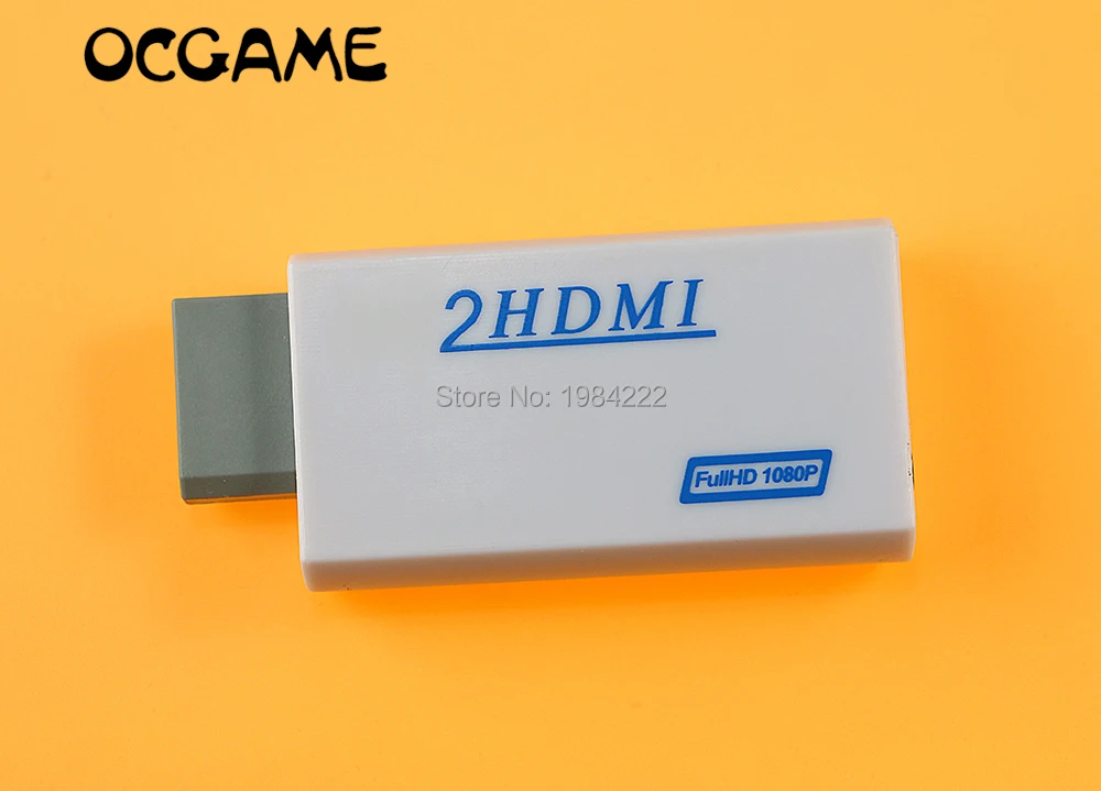 

Переходник OCGAME для Wii на HDMI Wii2HDMI, преобразователь 3,5 мм, аудиовыход видео Full HD 720P 1080P HDTV монитор 10 шт./лот