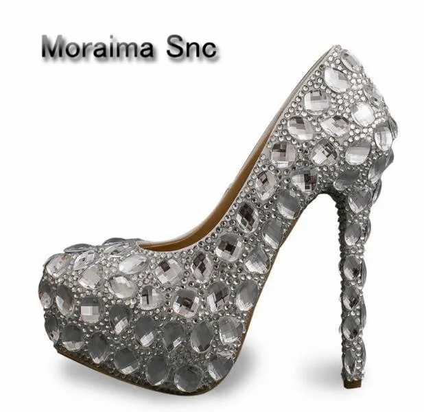 Newest Crystal Embellished Wedding High Heels for Woman Shoes Platform Pumps Super High Slip-on Rhinestones Dress Shoes Women
Newest Crystal Embellished Wedding High Heels for Woman Shoes Platform Pumps Super High Slip-on Rhinestones Dress Shoes Women