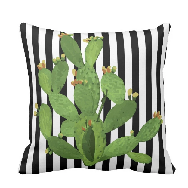 Modern Prickly Cactus Stripe Cushion Cover Summer Garden Outdoor Cactus Throw Pillow Case Green Plants Striped Decoration 18"
Modern Prickly Cactus Stripe Cushion Cover Summer Garden Outdoor Cactus Throw Pillow Case Green Plants Striped Decoration 18"