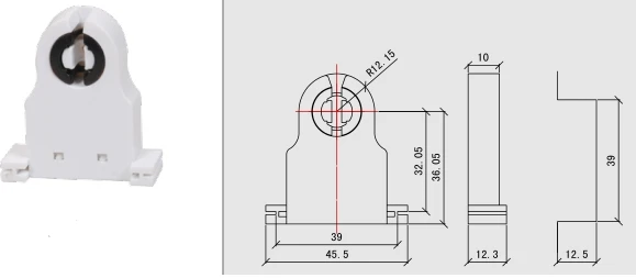 1000pcs Slide On T8 G13 Lamp Base Light Bracket For LED Light Tube
1000pcs Slide On T8 G13 Lamp Base Light Bracket For LED Light Tube
