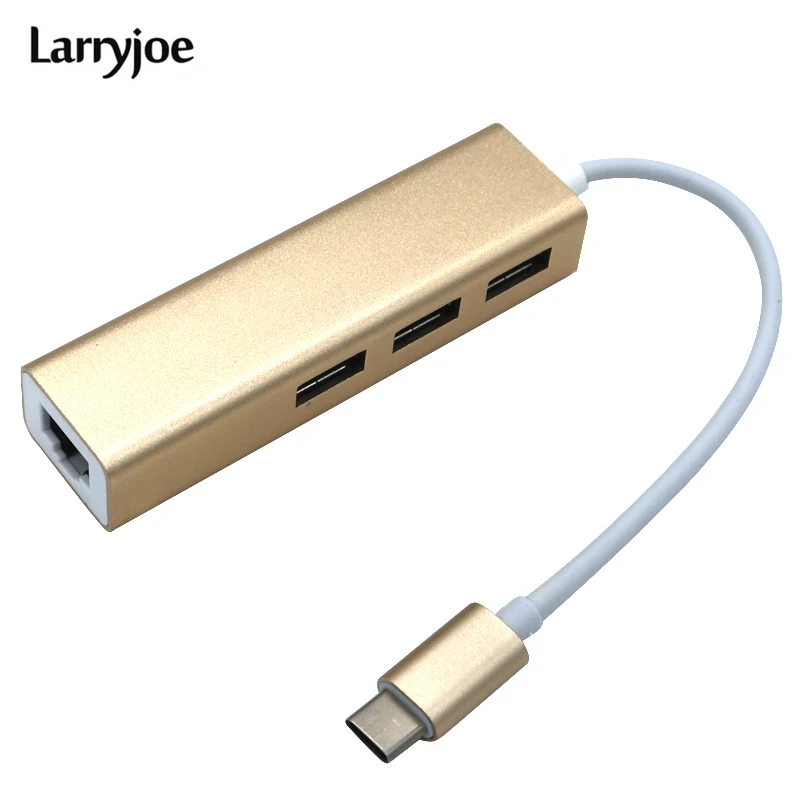 Larryjoe Thunderbolt 3 Ethernet RJ45 USB 0 концентратор usb3.1 type c USBc порта usb гигабитный LAN адаптер для