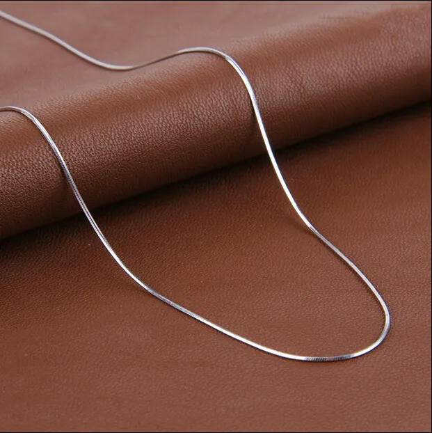 New Fashion Simple Necklace Snake Chain 925 Sterling Silver For Women Snake Necklaces Jewelry Gift Wholesale
New Fashion Simple Necklace Snake Chain 925 Sterling Silver For Women Snake Necklaces Jewelry Gift Wholesale