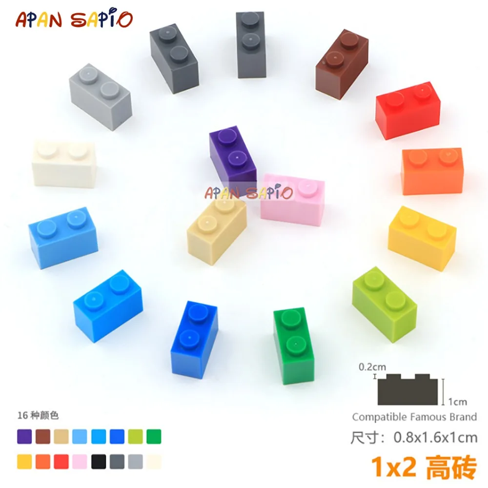 25pcs/lot DIY Blocks Building Bricks Thick 1X2 Educational Assemblage Construction Toys for Children Size Compatible With Brand
25pcs/lot DIY Blocks Building Bricks Thick 1X2 Educational Assemblage Construction Toys for Children Size Compatible With Brand