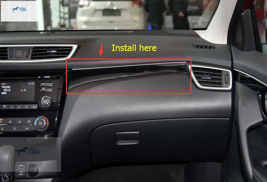 Yimaautotrims Matte Interior For Nissan Qashqai J11 2014 - 2020 The Co-pilot ABS Instrument Panel Decoration Strip Cover Trim
Yimaautotrims Matte Interior For Nissan Qashqai J11 2014 - 2020 The Co-pilot ABS Instrument Panel Decoration Strip Cover Trim