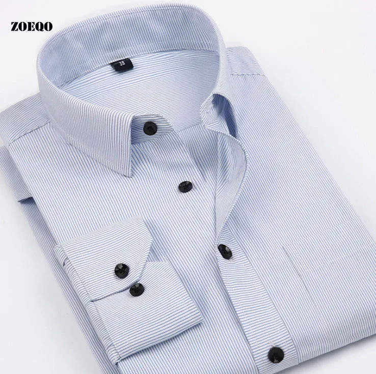 2016 Men's Long-sleeve striped Dress Shirts Regular Fit Classic Business Casual Work Shirt Men chemise homme
2016 Men's Long-sleeve striped Dress Shirts Regular Fit Classic Business Casual Work Shirt Men chemise homme