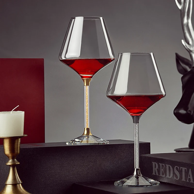 Crystal Diamond Wine goblet high quality Home Wine Glass 2pcs/Set bar restaurant drinkware wedding gift European goblet
Crystal Diamond Wine goblet high quality Home Wine Glass 2pcs/Set bar restaurant drinkware wedding gift European goblet