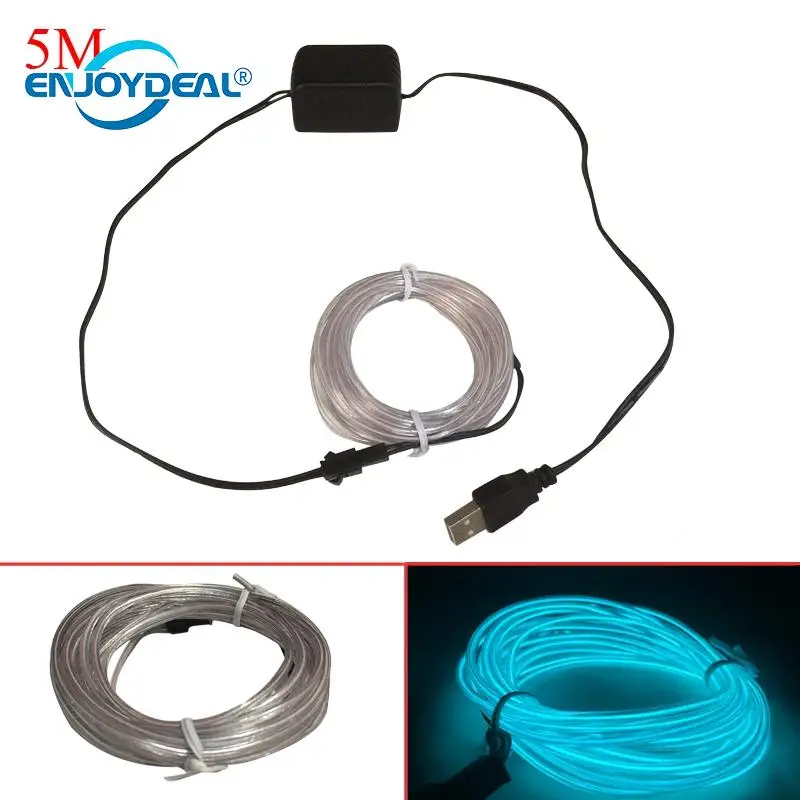 5V 3M 5M 8M USB Flexible Neon LED Strip Light Dance Party Car Decor Light Flexible EL Wire Rope Tube LED Strip Waterproof
5V 3M 5M 8M USB Flexible Neon LED Strip Light Dance Party Car Decor Light Flexible EL Wire Rope Tube LED Strip Waterproof