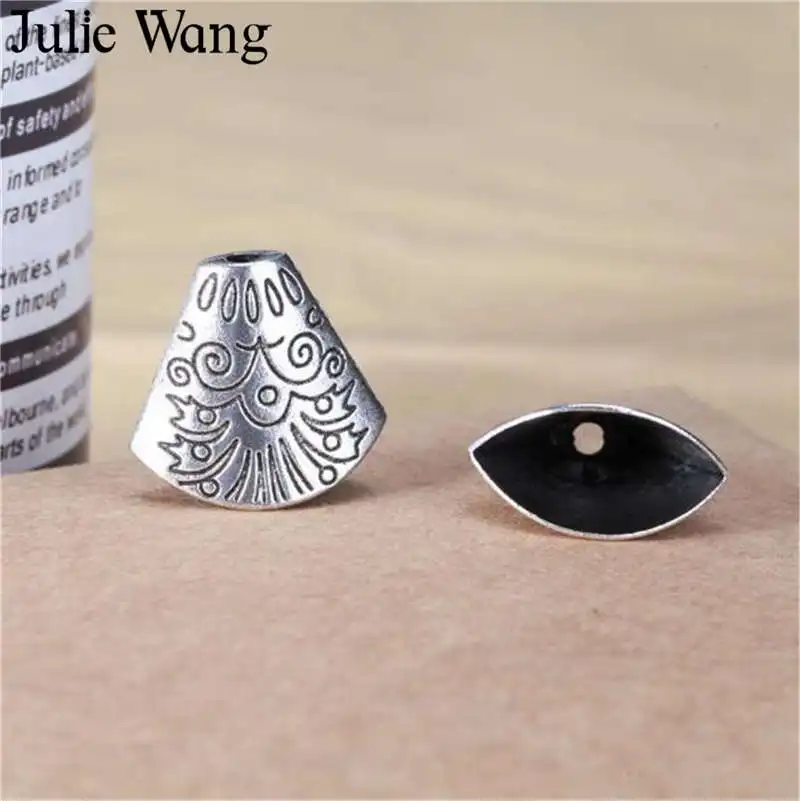 Julie Wang 20PCS 18x19mm Antique Silver Color Alloy Tassel End Caps Bead Caps Fashion Jewelry Making Findings Accessory
Julie Wang 20PCS 18x19mm Antique Silver Color Alloy Tassel End Caps Bead Caps Fashion Jewelry Making Findings Accessory