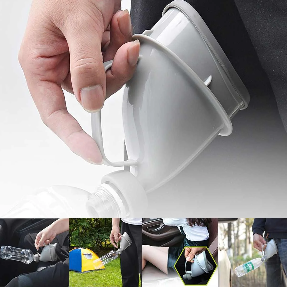 

Outdoor Car Travel Portable Adult Urinal Unisex Potty Pee Funnel Embudo Orina Peeing Standing Man Woman Toilet Portable Urinal