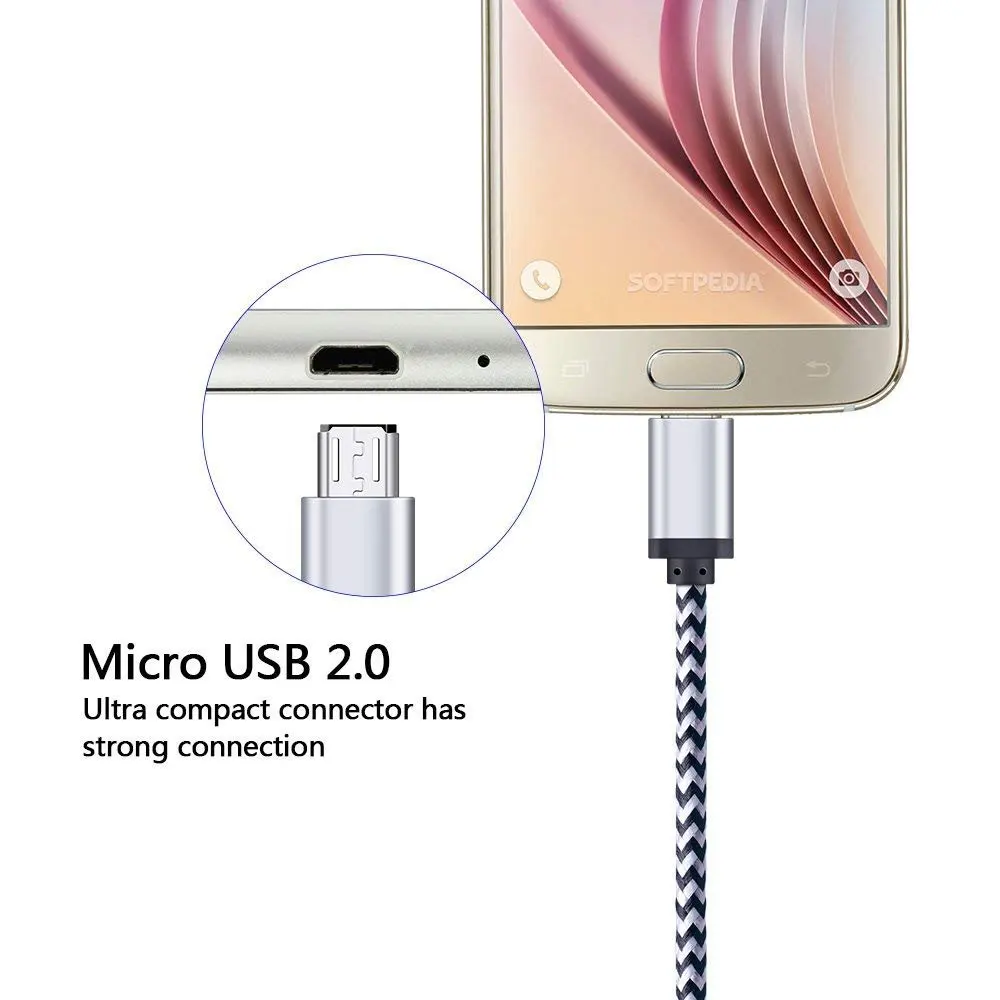 Кабель Micro USB CXV 2.4A для samsung S6 S7 huawei P7 oneplus кабель быстрой зарядки и передачи данных