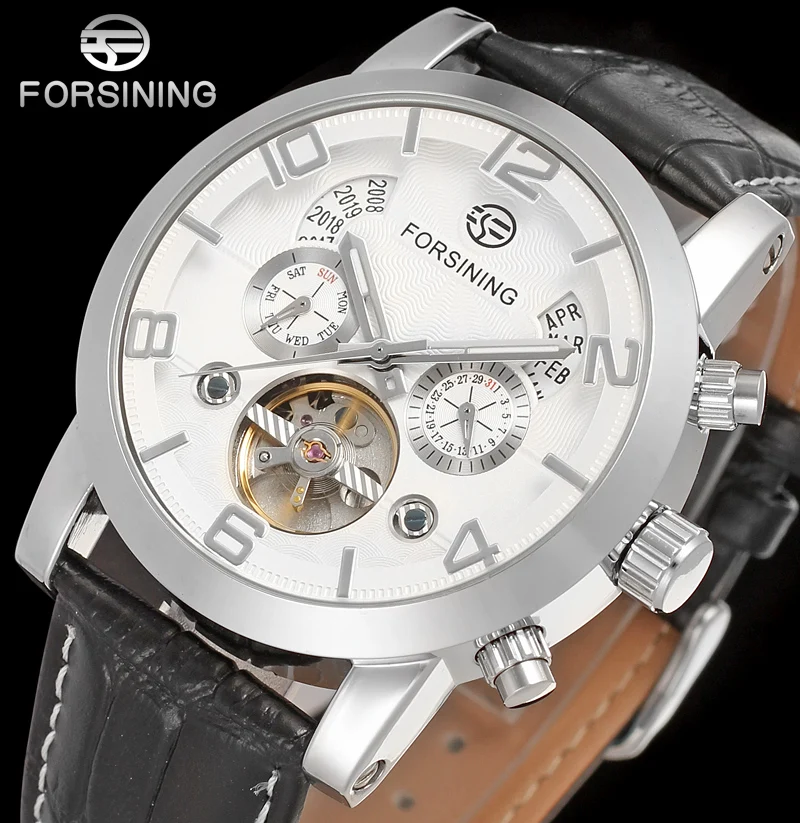 FORSINING FSG165M3S3 new Automatic fashion dress Men watch tourbillon silver wristwatch for men best gift free shipping
FORSINING FSG165M3S3 new Automatic fashion dress Men watch tourbillon silver wristwatch for men best gift free shipping