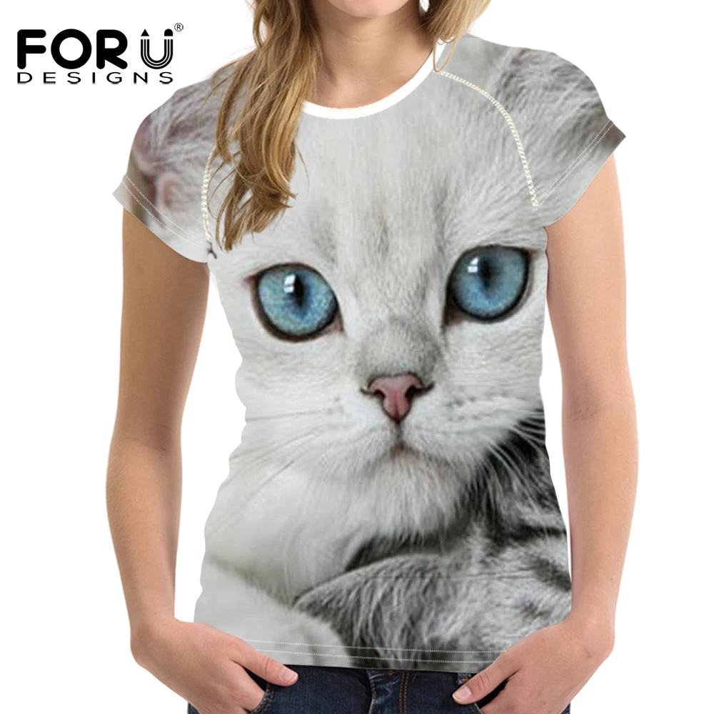 Женские летние топы FORUDESIGNS, футболки, женская короткая футболка, женская футболка с принтом кота, шелковая женская футболка, женская одежда, ...
Женские летние топы FORUDESIGNS, футболки, женская короткая футболка, женская футболка с принтом кота, шелковая женская футболка, женская одежда, ...