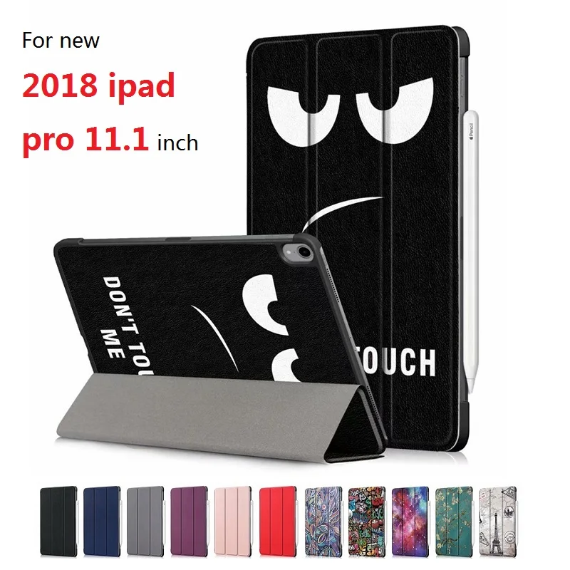 Чехол для нового 2018 iPad Pro 11 1 дюймов чехол из искусственной кожи ультра тонкий