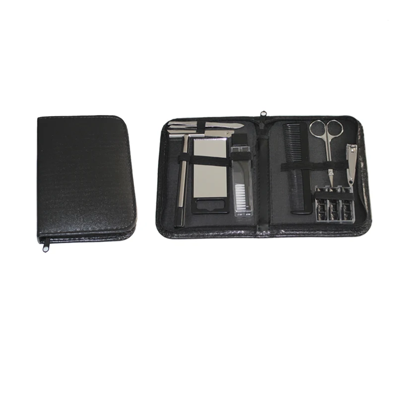 9 in 1 Men Boy Travel Professional Nail Manicure Set Grooming Kit Include Nail Clipper Tweezer Mirror Nail File Razor Scissor
9 in 1 Men Boy Travel Professional Nail Manicure Set Grooming Kit Include Nail Clipper Tweezer Mirror Nail File Razor Scissor