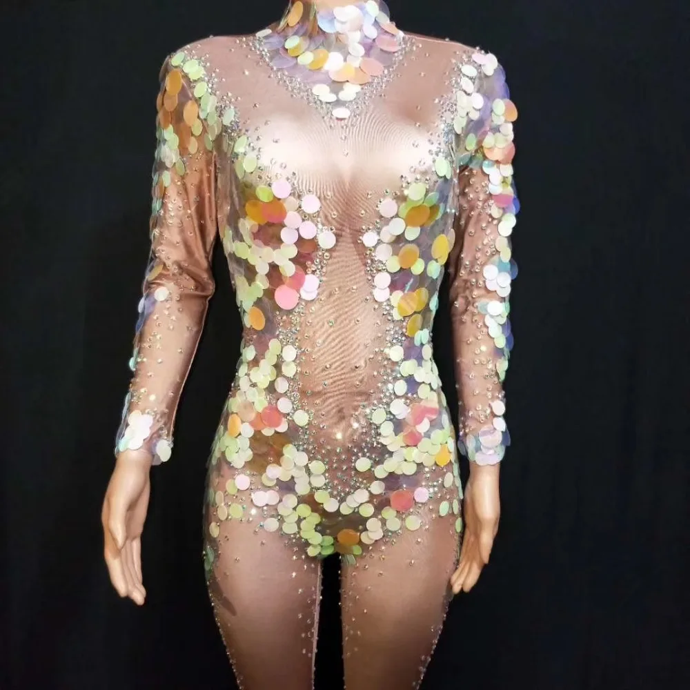Mermaid Big Sequins Bodysuit Sexy Leggings Crystals Jumpsuit Party Costume Stage Performance Rhinestones Big Stretch Wear DJ1015
Mermaid Big Sequins Bodysuit Sexy Leggings Crystals Jumpsuit Party Costume Stage Performance Rhinestones Big Stretch Wear DJ1015