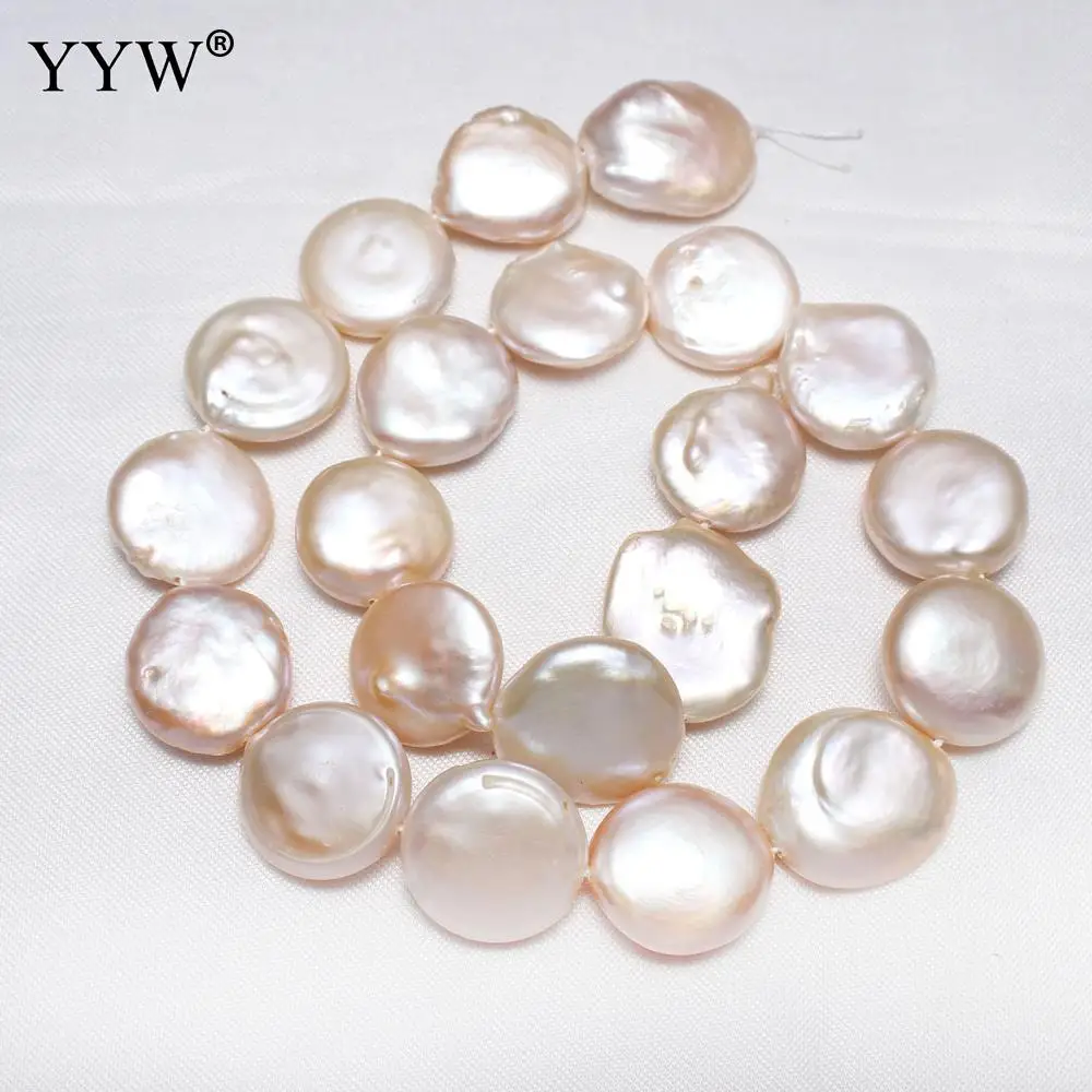 Cultured Coin Freshwater Pearl Beads Flat Round Natural Pink 16-18mm Sold Per Approx 15.7 Inch Strand
Cultured Coin Freshwater Pearl Beads Flat Round Natural Pink 16-18mm Sold Per Approx 15.7 Inch Strand