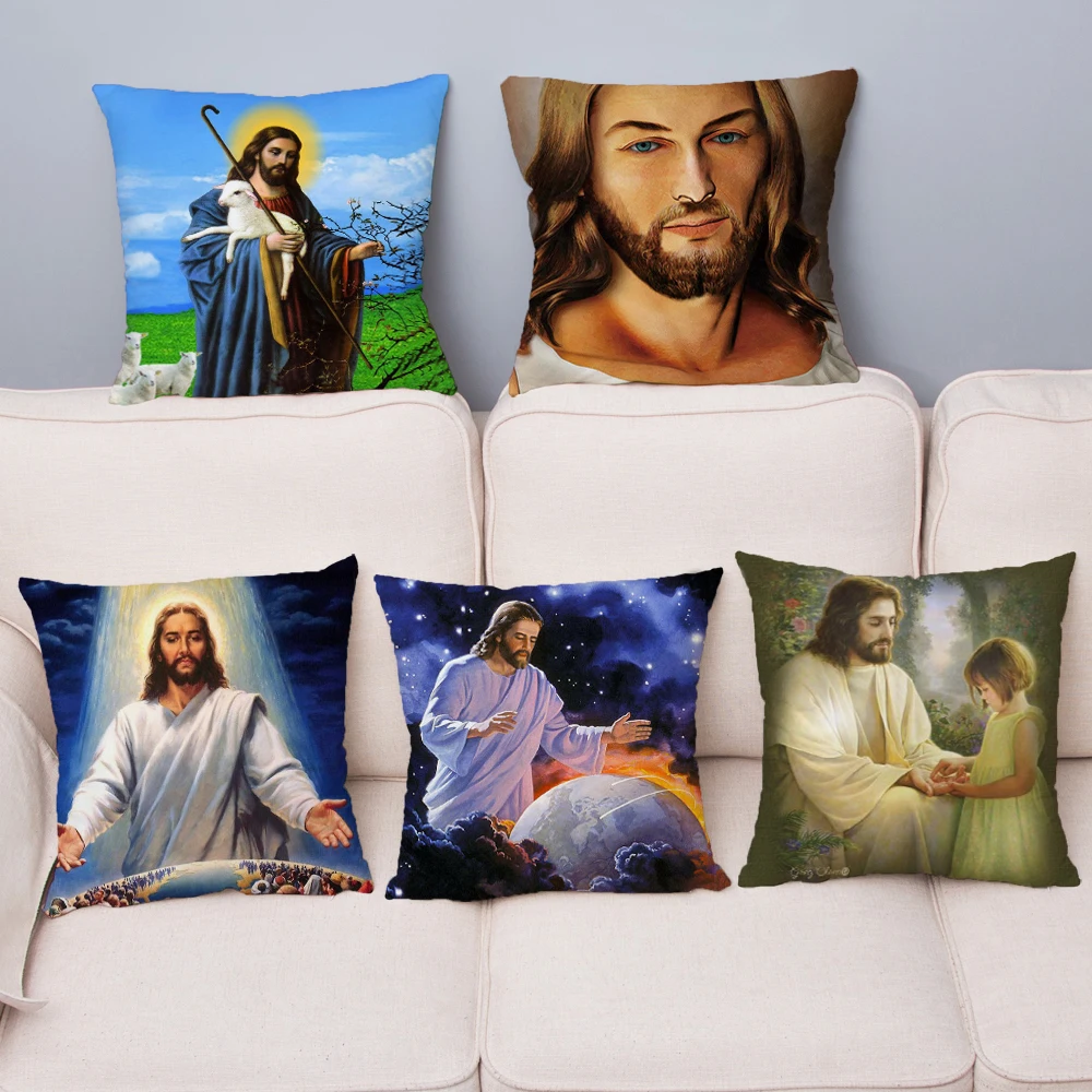 Savior Jesus Christ Print Cushion Cover Super Soft Short Plush Pillows Covers 45*45 Throw Pillow Case Sofa Home Decor Pillowcase
Savior Jesus Christ Print Cushion Cover Super Soft Short Plush Pillows Covers 45*45 Throw Pillow Case Sofa Home Decor Pillowcase
