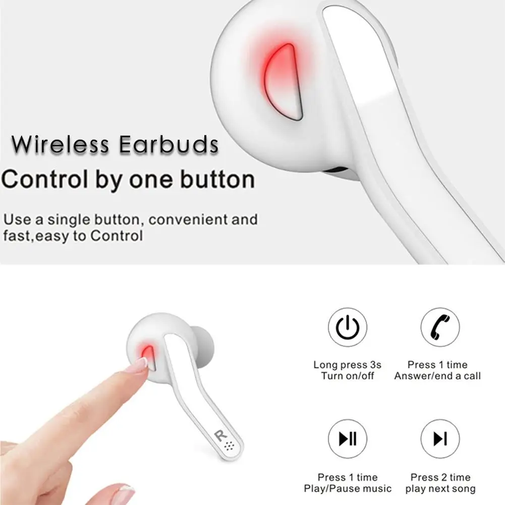 Mini T88 TWS Touch Control Hifi Wireless Headset Bluetooth Earphones With Mic Wireless Earbuds for Mobile Phone With Charger Box
Mini T88 TWS Touch Control Hifi Wireless Headset Bluetooth Earphones With Mic Wireless Earbuds for Mobile Phone With Charger Box