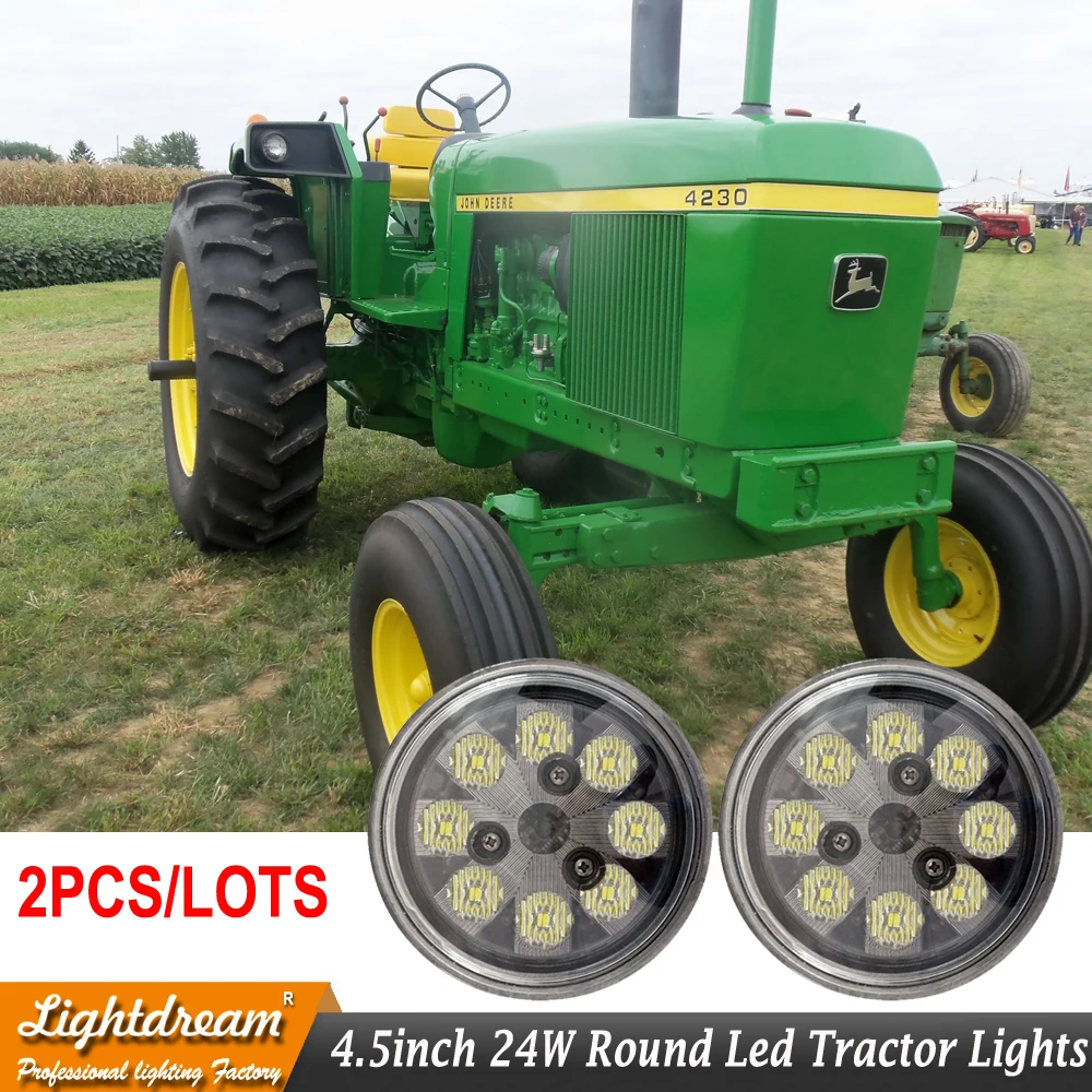 Tractor 24W LED Sealed Round Hi/Lo Beam TL3025, RE25126 For snowblowe spreader Quad Bike lawn mower PAR36 led work lights x2pcs
Tractor 24W LED Sealed Round Hi/Lo Beam TL3025, RE25126 For snowblowe spreader Quad Bike lawn mower PAR36 led work lights x2pcs